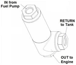 Holley 12-876 Holley EFI Filter Regulator - Truck Part Superstore