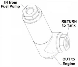 Holley EFI 12-889 Diecast Fuel Filter Regulator - Truck Part Superstore
