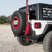 Road Armor 5182R1B-TC Stealth Rear Bumper; Mid Width; w/Tire Carrier Assembly; Texture Black; - Truck Part Superstore