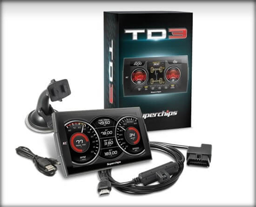 Superchips 42051-P113 TrailDash 3 Programmer; Incl. TrailDash3 Programmer/Jammer Cold Air Intake; - Truck Part Superstore