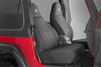 Rough Country 91000 Jeep Neoprene Seat Cover Set Black 97-02 Wrangler TJ Rough Country - Truck Part Superstore