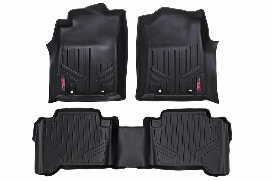 Rough Country M-71213 Heavy Duty Floor Mats Front/Rear-12-15 Toyota Tacoma Double Cab Rough Country - Truck Part Superstore