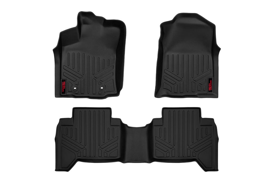Rough Country M-71216 Heavy Duty Floor Mats Front/Rear-16-20 Toyota Tacoma Double Cab Rough Country - Truck Part Superstore