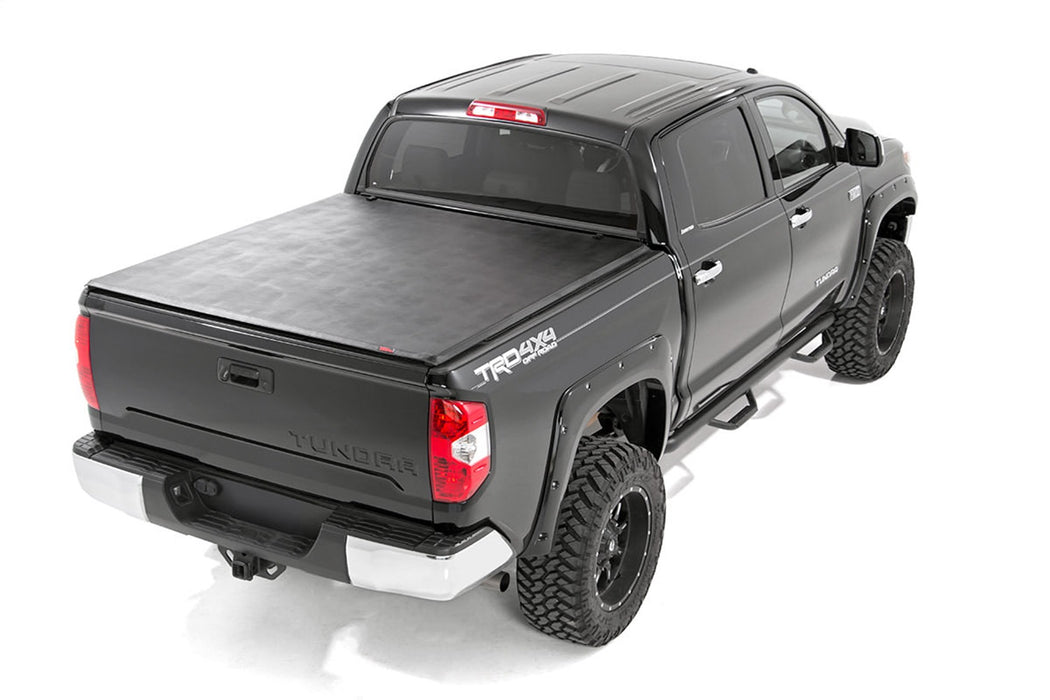 Rough Country RC46419650 Tundra Soft Tri-Fold Bed Cover 14-19 Tundra 6 Foot 5 Inch Bed w/o Cargo Mgmt Rough Country - Truck Part Superstore