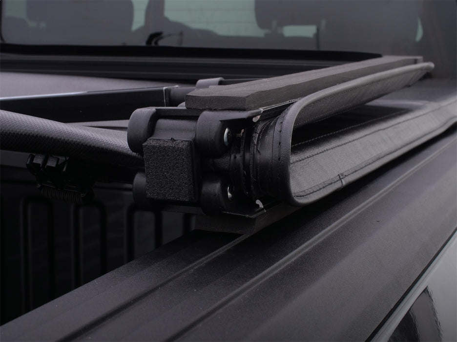 Lund 950129 Genesis™ Tri-Fold Tonneau; Black Leather Look; w/o Utili-Track; - Truck Part Superstore