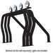 Go Rhino 9809560TSB Bed Bars Complete Kit - Triple Bar/Single Kicker (Between wheel wells) - Black - Truck Part Superstore
