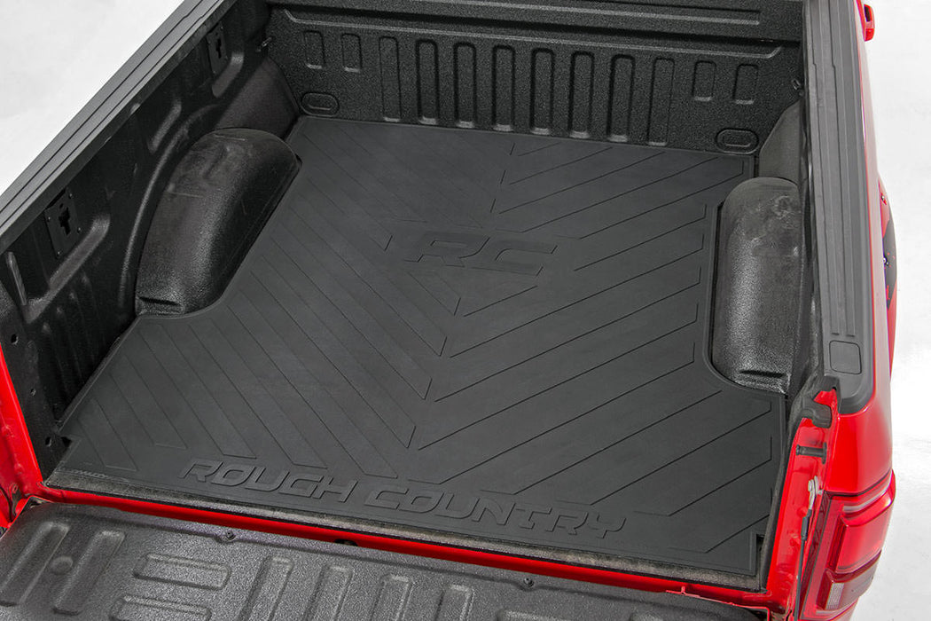 Rough Country RCM676 Ram Bed Mat w/RC Logos 03-20 PU 6ft 4 Inch Bed Rough Country - Truck Part Superstore