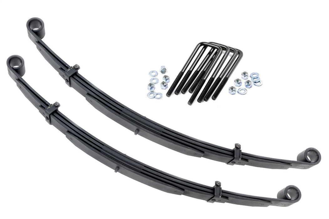 Rough Country 8044KIT Front Leaf Springs 4 Inch Lift Pair 80-97 Ford F-250 4WD Rough Country - Truck Part Superstore