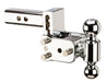 B&W Trailer Hitches TS10033C B&W Tow And Stow Dual Ball 2" Adj Ball Mount 3" Drop/3-1/2" Rise, Chrome - Truck Part Superstore