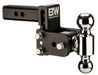 B&W Trailer Hitches TS10035B B&W Tow And Stow Dual Ball 2" Adj Ball Mount 3" Drop/3-1/2" Rise, Black - Truck Part Superstore