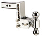 B&W Trailer Hitches TS10037C B&W Tow And Stow Dual Ball 2" Adj Ball Mount 5" Drop/5-1/2" Rise, Chrome - Truck Part Superstore
