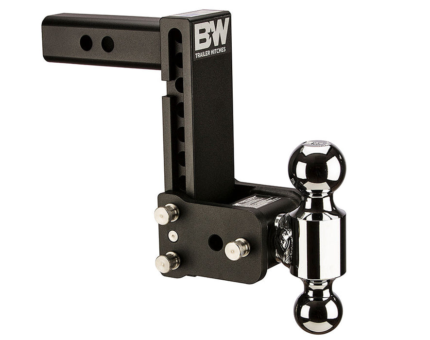B&W Trailer Hitches TS10040B B&W Tow And Stow Dual Ball 2" Adj Ball Mount 7" Drop/7-1/2" Rise, Black - Truck Part Superstore
