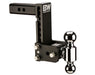 B&W Trailer Hitches TS10040B B&W Tow And Stow Dual Ball 2" Adj Ball Mount 7" Drop/7-1/2" Rise, Black - Truck Part Superstore