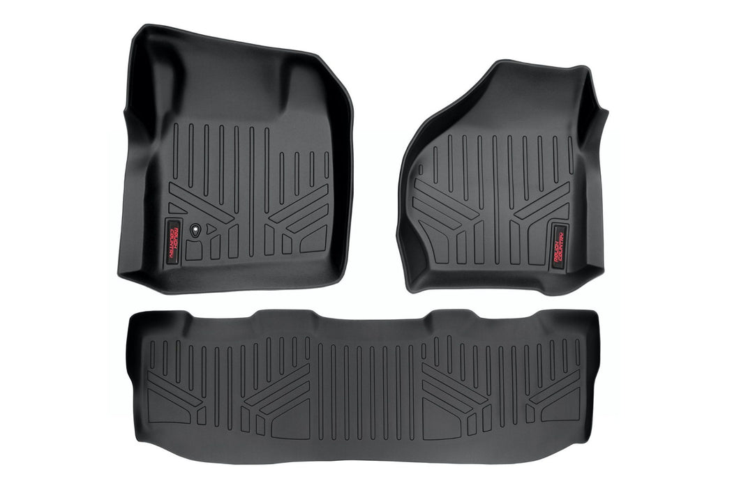 Rough Country M-52002 Heavy Duty Floor Mats (Front/Rear 99-07 Ford Super Duty Crew Cab) Rough Country - Truck Part Superstore