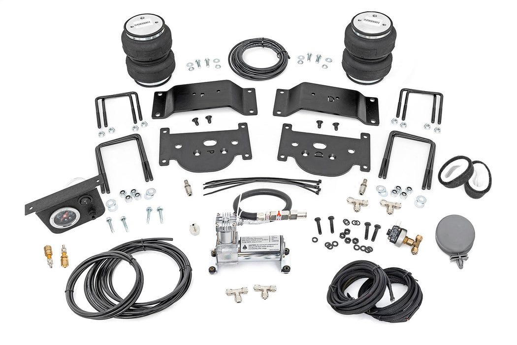 Rough Country 10024C Air Spring Kit; 0-6 in. Lift; Steel Brackets; Minor Drilling; w/Compressor; - Truck Part Superstore