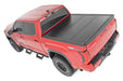 Rough Country 47514551 Hard Tri-Fold Tonneau Bed Cover; Aluminum; Black Textured; - Truck Part Superstore