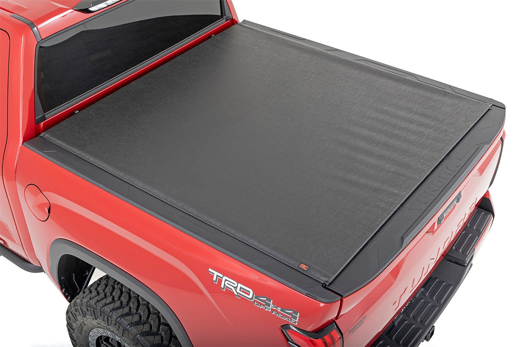 Rough Country 48519550 Soft Roll Up Bed Cover w/o Cargo Management 5.7 Foot Bed 22 Toyota Tundra 2WD/4WD Rough Country - Truck Part Superstore