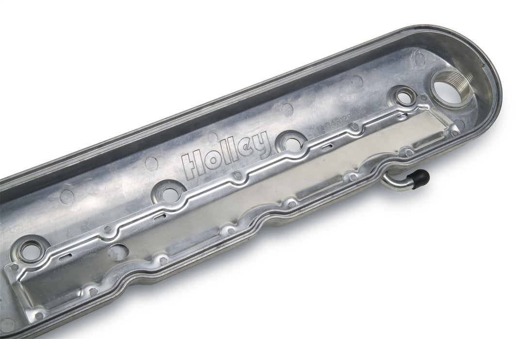 Holley 241-91 LS Valve Cover; Satin Black Finish; - Truck Part Superstore