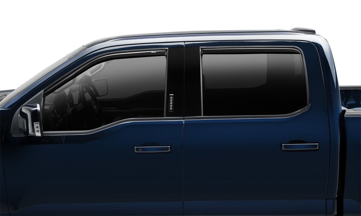 Auto Ventshade (AVS) 194975 Ventvisor® In-Channel Deflector 4 pc.; Smoke; Modified Acrylic; - Truck Part Superstore