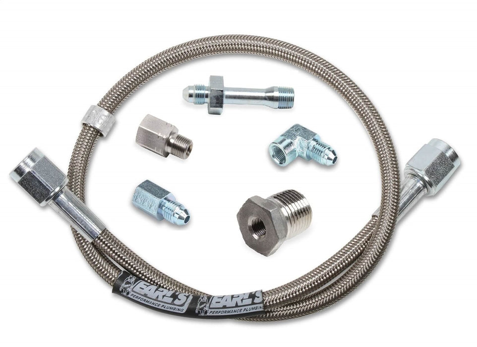 Earl's Performance 968803-72ERL Oil Pressure Gauge Kit; 6 ft. Hose; - Truck Part Superstore