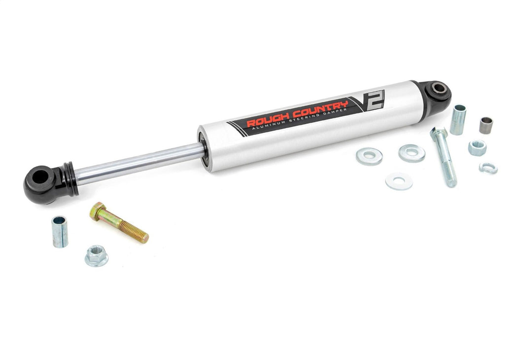 Rough Country 8731170 V2 Steering Stabilizer 11-15 Chevy/GMC 2500HD/3500HD Rough Country - Truck Part Superstore