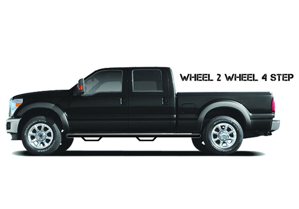 N-Fab T0580CC-TX Nerf Step-W2W w/o Bed Acs (2 Stps)-05-15 Tacoma 5ft. Double-TX Blk - Truck Part Superstore