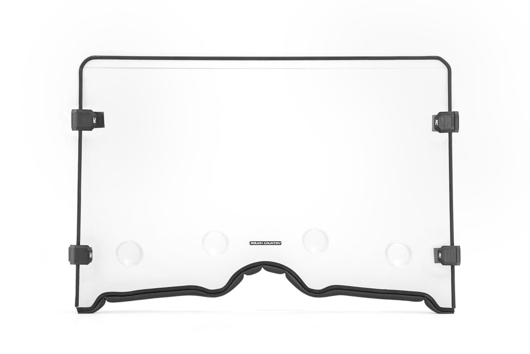 Rough Country 98241240 Vented Full Windshield Scratch Resistant Yamaha Rhino 450 (06-08)/Rhino 660 (04-07) Rough Country - Truck Part Superstore