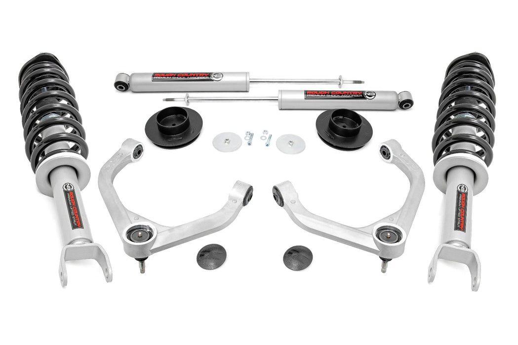 Rough Country 31431 3.5 Inch Ram Bolt-On Lift Kit w/ N3 Struts and Rear N3 Shocks (19-21 Ram 1500 4WD) Rough Country - Truck Part Superstore